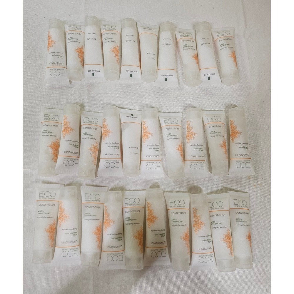 Eco by Green Culture‎ Conditioner 30ml Travel Size Hotel Amenities Bulk 30 Pack